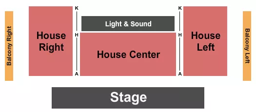 seating chart for GALA Hispanic Theatre - Endstage - eventticketscenter.com