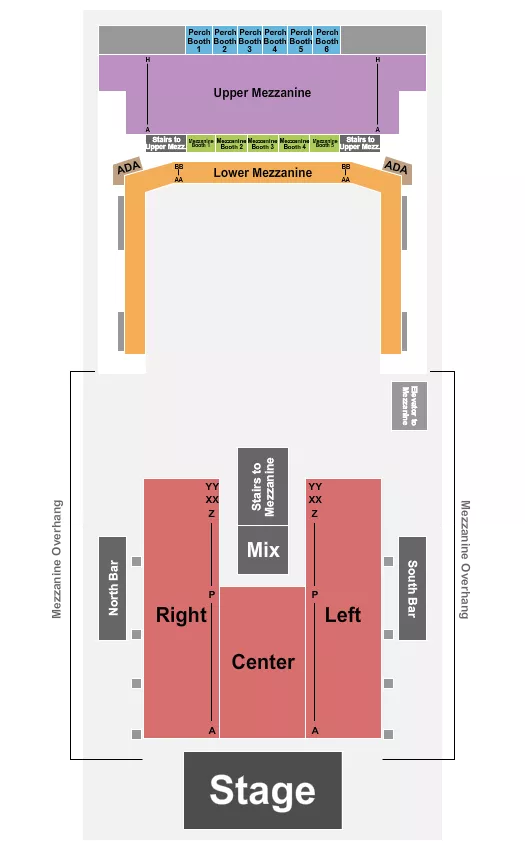 seating chart for GLC Live at 20 Monroe - Endstage 5 - eventticketscenter.com
