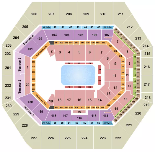 seating chart for Gainbridge Fieldhouse - Disney On Ice 2 - eventticketscenter.com