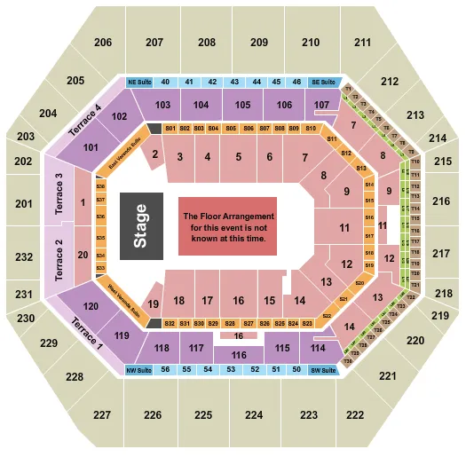 seating chart for Gainbridge Fieldhouse - Generic Floor - eventticketscenter.com