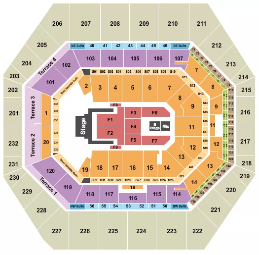 seating chart for Gainbridge Fieldhouse - Jelly Roll - eventticketscenter.com