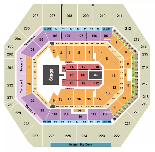 seating chart for Gainbridge Fieldhouse - Smashing Pumpkins - eventticketscenter.com