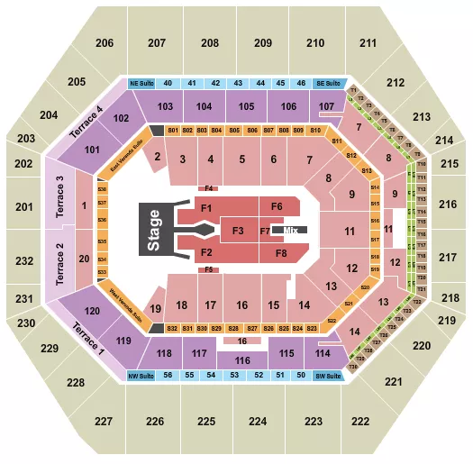 seating chart for Gainbridge Fieldhouse - Tim McGraw 2023 - eventticketscenter.com