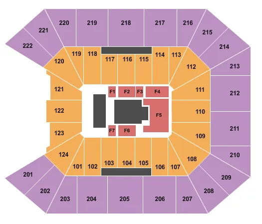 seating chart for Galen Center - Wrestling - eventticketscenter.com