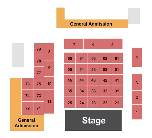 seating chart for Garcias Chicago - Endstage Tables - eventticketscenter.com