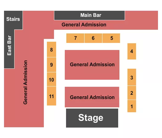 seating chart for Garcias Chicago - GA/Tables - eventticketscenter.com