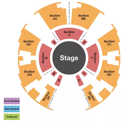 seating chart for Garden State Plaza Mall - Circus Vazquez - eventticketscenter.com