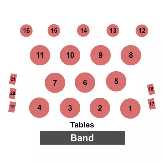 seating chart for Garner Performing Arts Center - Tables - eventticketscenter.com