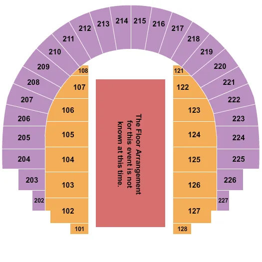 seating chart for Garth Arena - Generic Floor - eventticketscenter.com
