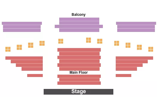 seating chart for Gary & Laura Maurer Concert Hall - Endstage 2 - eventticketscenter.com