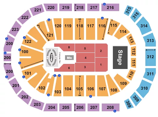seating chart for Gas South Arena - Carin Leon - eventticketscenter.com