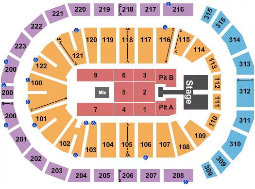 seating chart for Gas South Arena - Kelsea Ballerini - eventticketscenter.com