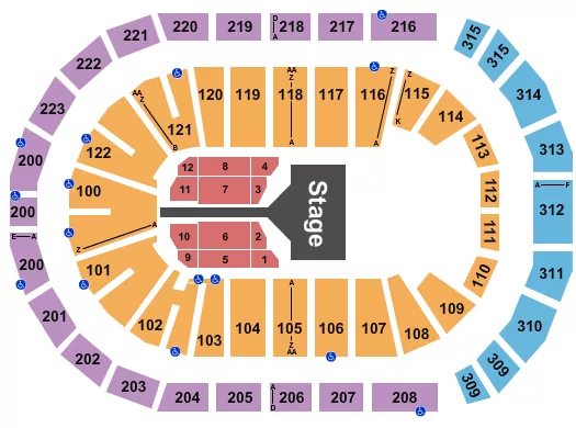seating chart for Gas South Arena - LOL - eventticketscenter.com