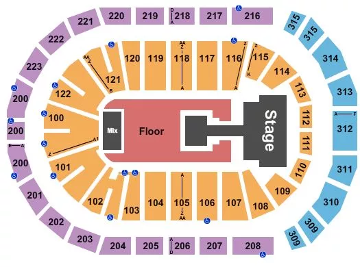 seating chart for Gas South Arena - NCT 127 - eventticketscenter.com