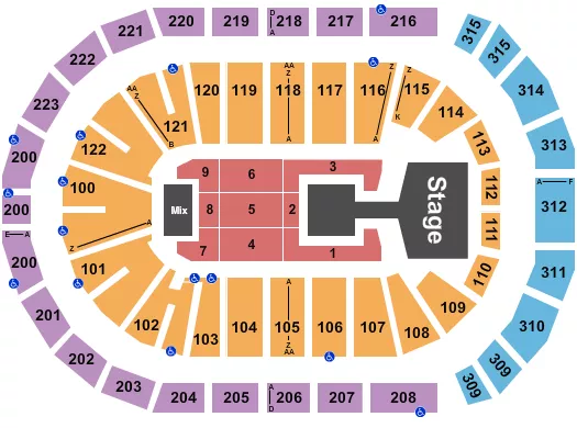 seating chart for Gas South Arena - NCT Dream - eventticketscenter.com