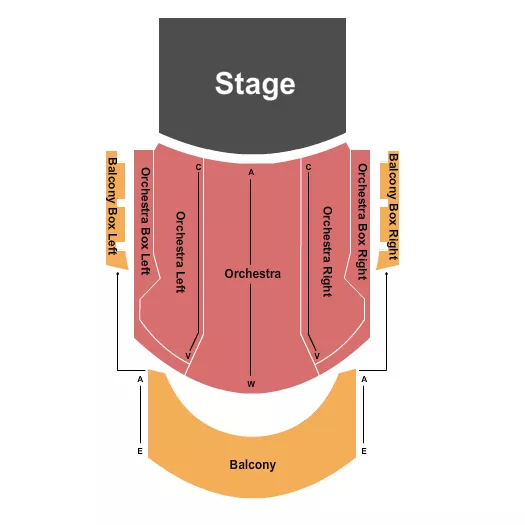 seating chart for Gas South Theater - Endstage Boxes - eventticketscenter.com