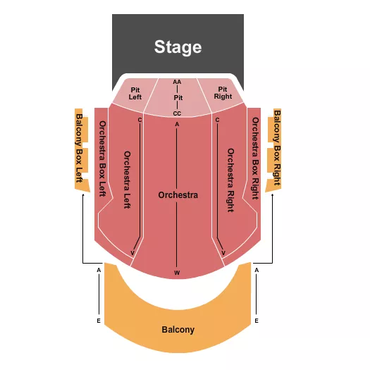 seating chart for Gas South Theater - Endstaeg Pit 2 - eventticketscenter.com