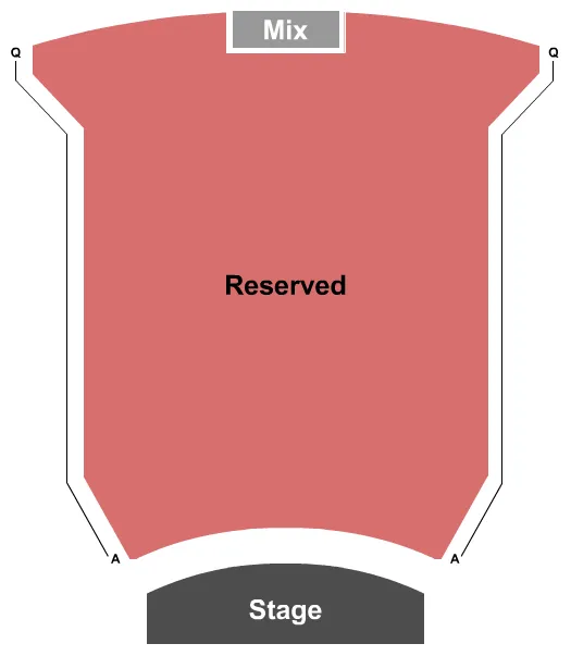 seating chart for Gates-Abegglen Theatre At Miami University - End Stage - eventticketscenter.com