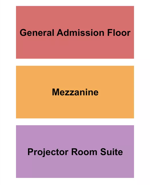 seating chart for Five Points Theatre - Floor/Mezz/Projector - eventticketscenter.com