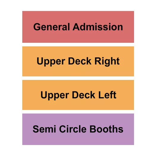 seating chart for Worcester Palladium - GA/Deck/Booth - eventticketscenter.com