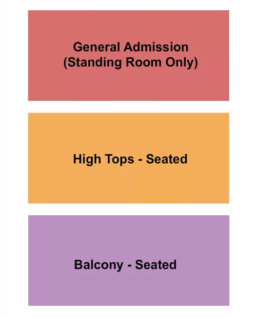 seating chart for City Winery - Pittsburgh - GA/HighTop/Balcony - eventticketscenter.com