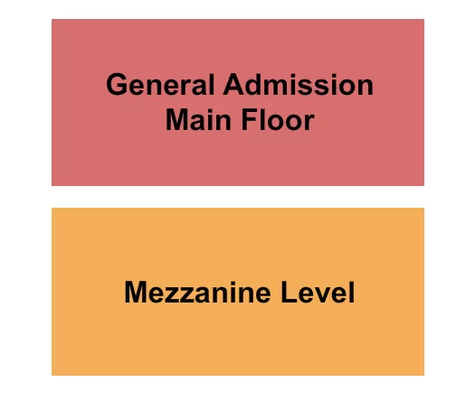 seating chart for The Machine Shop - ON - GA / Mezz - eventticketscenter.com