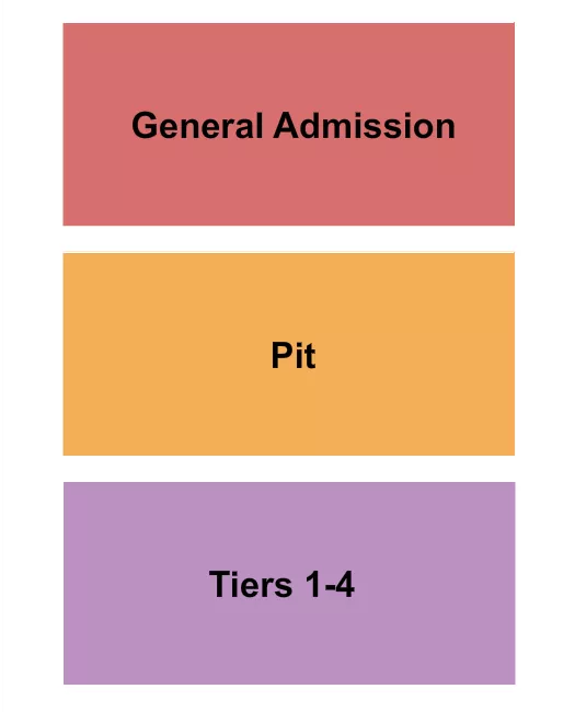 seating chart for The Rhythm Section Amphitheater - GA/PIT/Tiers - eventticketscenter.com