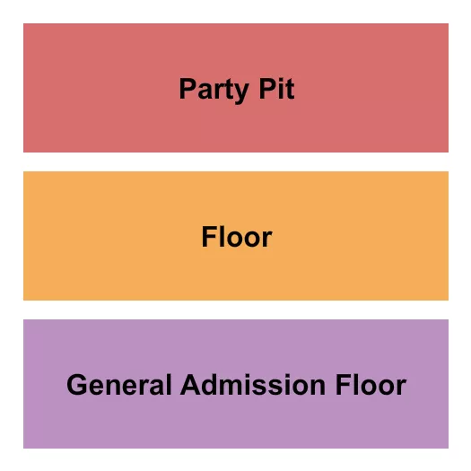 seating chart for The Rust Belt - GA/Party Pit/Floor - eventticketscenter.com