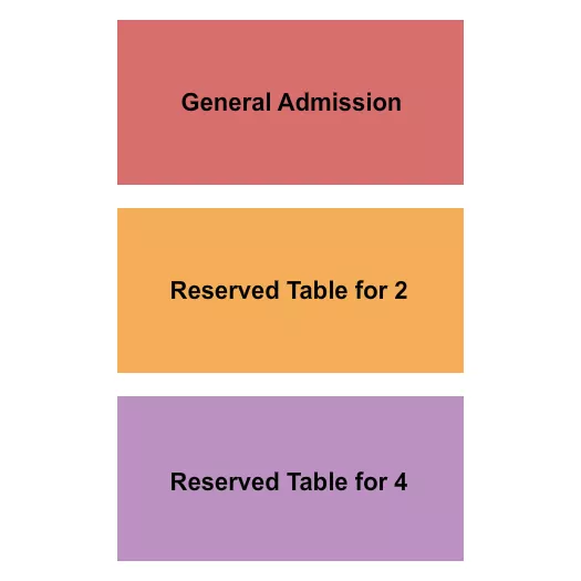 seating chart for Tuffy's Music Box - GA/RSVD Table 2.4 - eventticketscenter.com