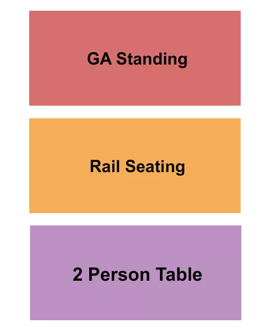 seating chart for Treefort Music Hall - GA/Rail/Table 2 - eventticketscenter.com