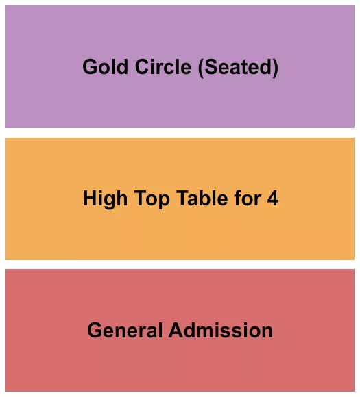 seating chart for La Rosa - Tucson - GA/Table/GC - eventticketscenter.com