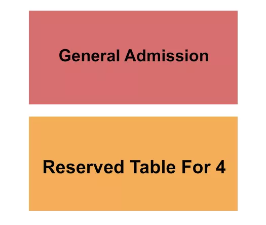 seating chart for Harvester Performance Center - GA/Table - eventticketscenter.com