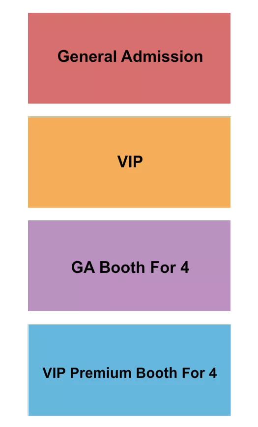 seating chart for Oxnard Levity Live - GA/VIP/Booths - eventticketscenter.com