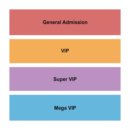 seating chart for Hilton Knoxville Airport - GA/VIP/Super VIP - eventticketscenter.com