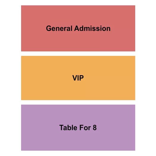 seating chart for Crafthouse Stage & Grill - GA/VIP/Tables - eventticketscenter.com