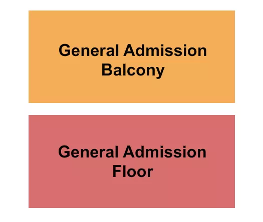 seating chart for Bourbon Theatre - NE - GA Floor/GA Balc - eventticketscenter.com