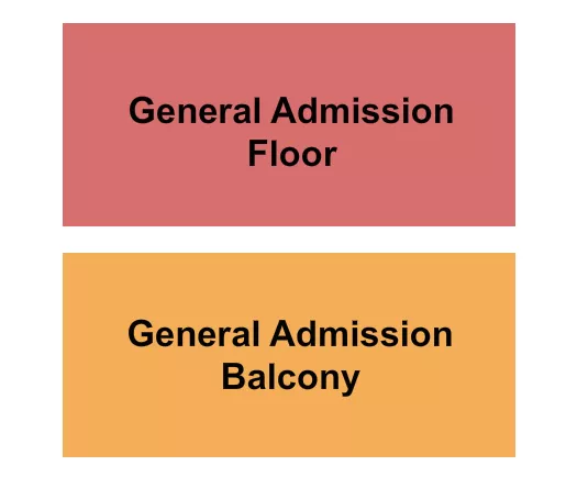 seating chart for JaM Cellars Ballroom - GAFloor/GABalcony - eventticketscenter.com