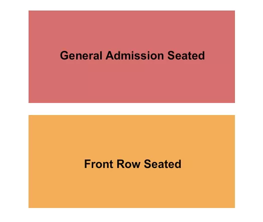 seating chart for Thalia Hall - GA seated/Front Row - eventticketscenter.com