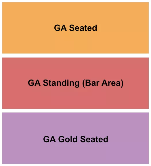 seating chart for The Hamilton - GA Seated/Standing & Gold Seated - eventticketscenter.com