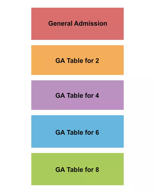 seating chart for Improv Comedy Club - Arlington - GA & GA Tables - eventticketscenter.com