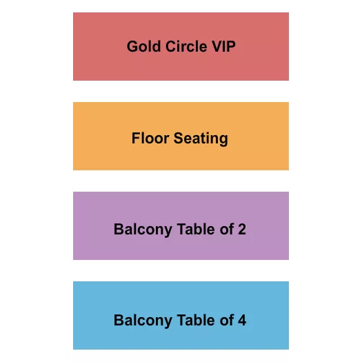 seating chart for Bourbon Theatre - NE - Gold Circle/Floor/Balc - eventticketscenter.com