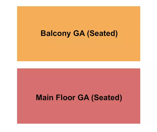 seating chart for The Neptune Theatre - MainFloorGA/BalconyGA - eventticketscenter.com