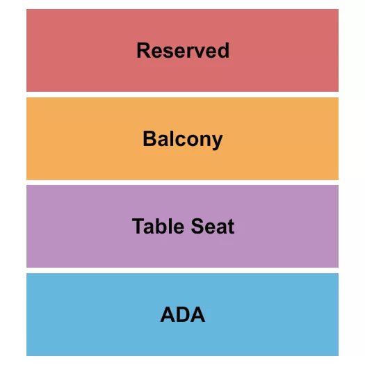 seating chart for The Admiral - Omaha - Reserved/Blcony/Table - eventticketscenter.com