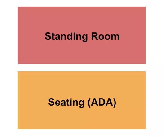 seating chart for Assembly Kingston - Standing/Seated - eventticketscenter.com
