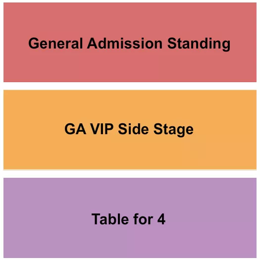 seating chart for The Venue Event Center - Standing/Side Stage/Table - eventticketscenter.com