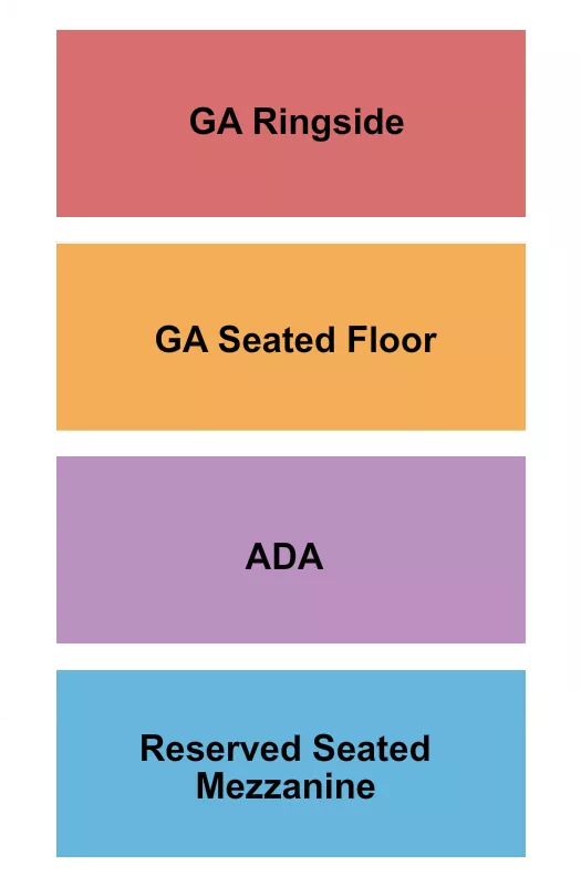 seating chart for EPIC Event Center - WI - Wrestling - eventticketscenter.com