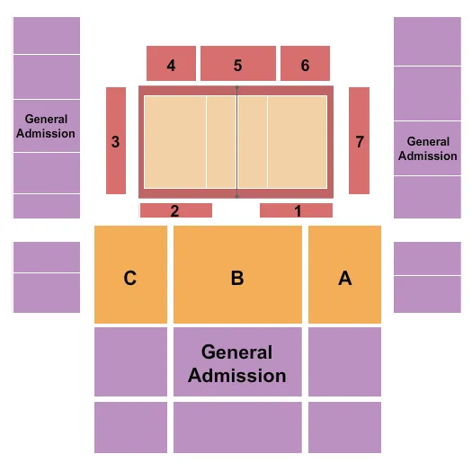 Volleyball Seating Map