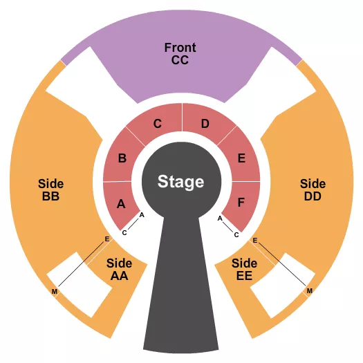 seating chart for George Seuffert Bandshell at Forest Park - Flip Circus - eventticketscenter.com