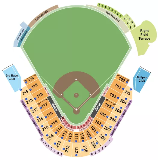 New York Yankees Interactive Seating Chart with Seat Views