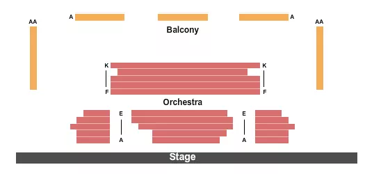 seating chart for George Street Playhouse - End Stage - eventticketscenter.com